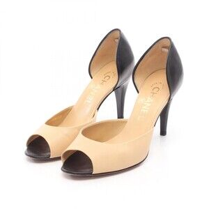 Chanel Coco Mark Bicolor Heel Pumps #35 #309072C42B